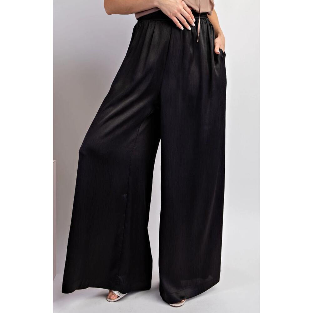 Black Trouser Pants, Stretch Waist NWT